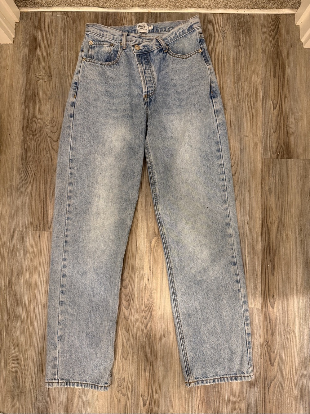 Princess Polly - Holly Asymmetric Straight Leg Jean